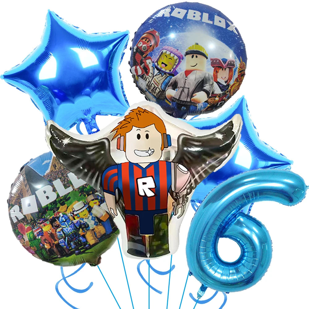 Roblox Birthday Party Decorations Supplie Roblox Game Celebration Party Balloons Disposable Tableware Cup Plate Baby Shower Toys