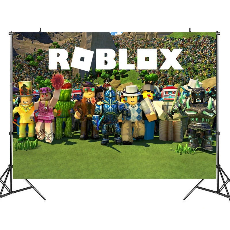 Roblox Birthday Party Decorations Supplie Roblox Game Celebration Party Balloons Disposable Tableware Cup Plate Baby Shower Toys