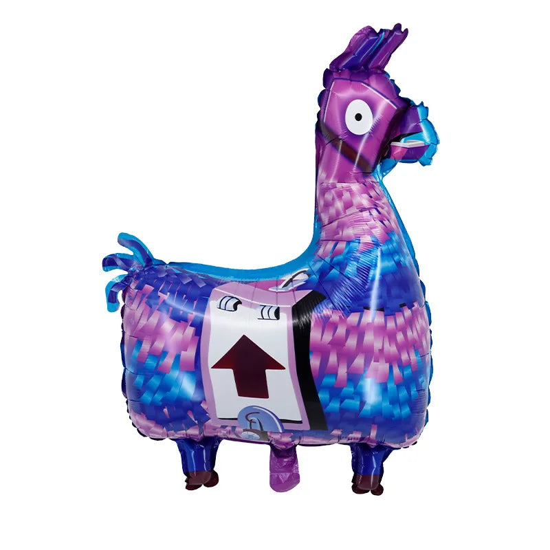 1set Fortnite meloned Theme Happy Birthday Balloons Game Family Decorations Party Boy Kids Toy Baby Shower Foil Latex Ballons