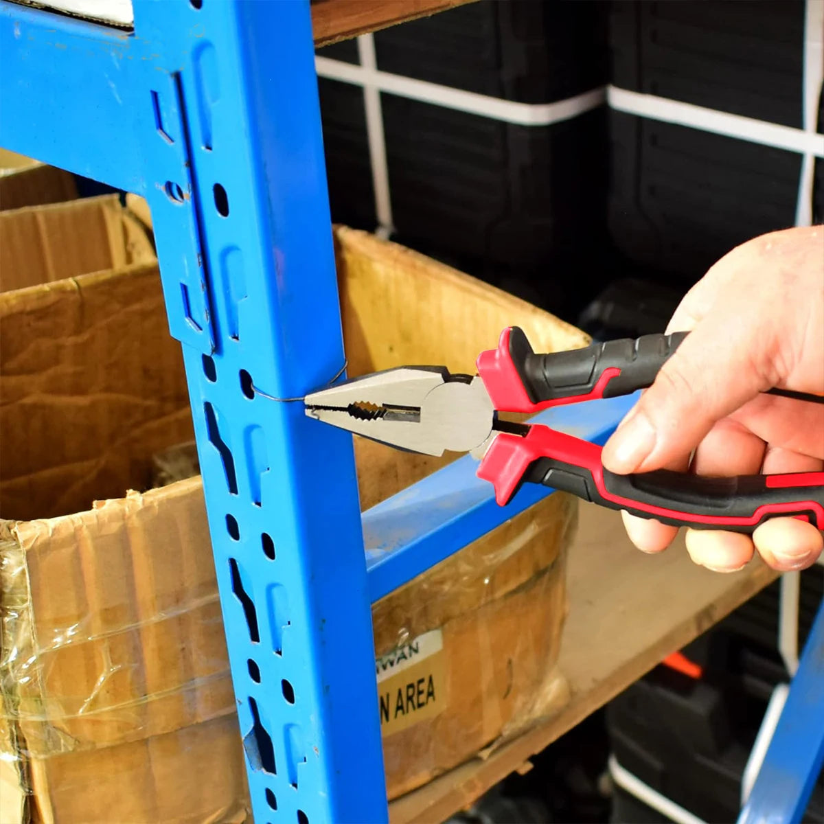 Domestic Tool Box Garage Tools Electricians Adjustable Wrench Cable Cutter Storage Boxs Plastic Knife Hard Hand Tools Sets