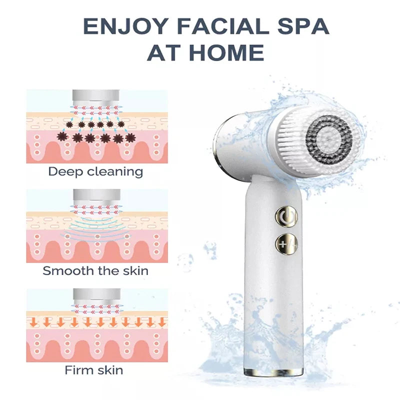 Personal Face Care Machine Facial Brush Cleanser Deep Cleaning Skin Whitening Face Cleanser