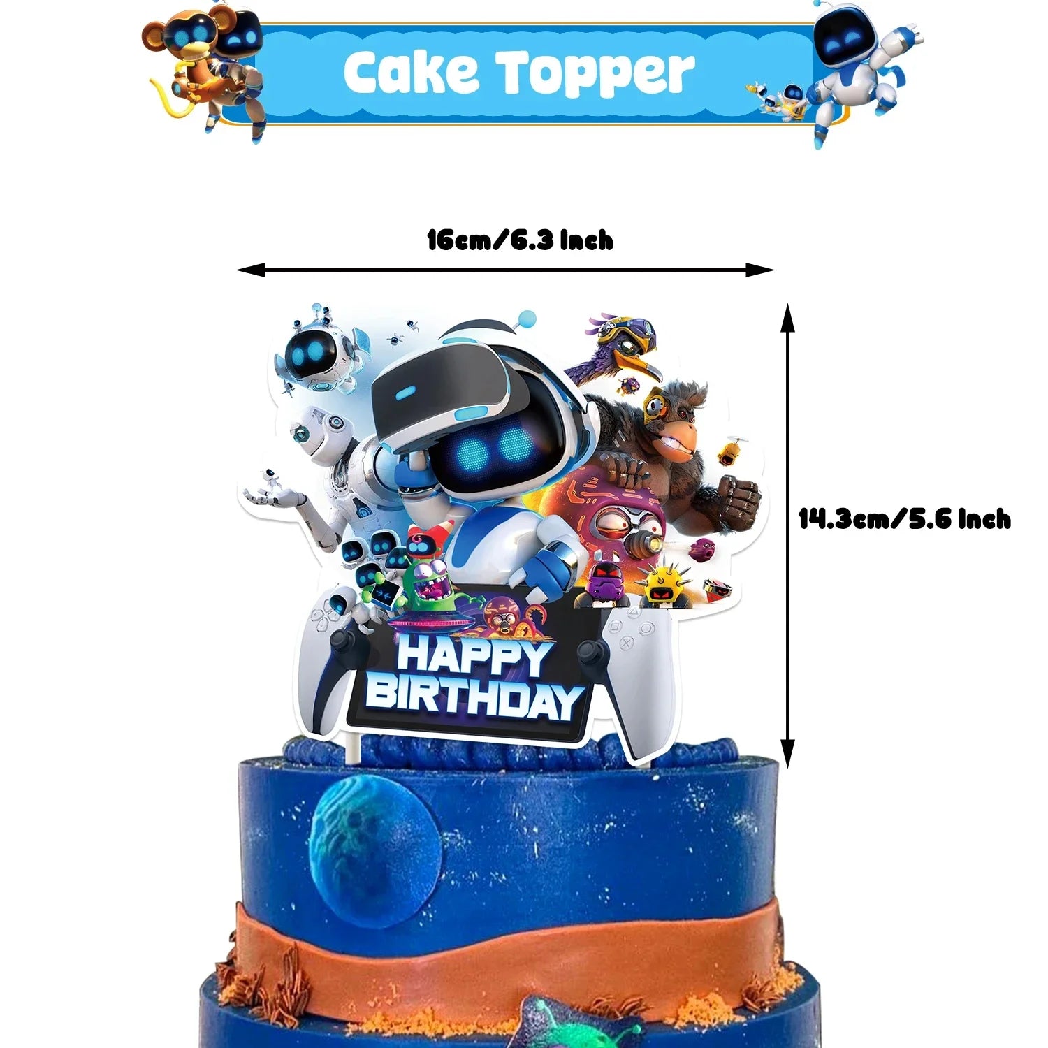 Robot Birthday Party Decoration Boy Game Favors Tableware Plate Tablecloth Cake Topper for Kids Party Gifts Baby Shower Supplies
