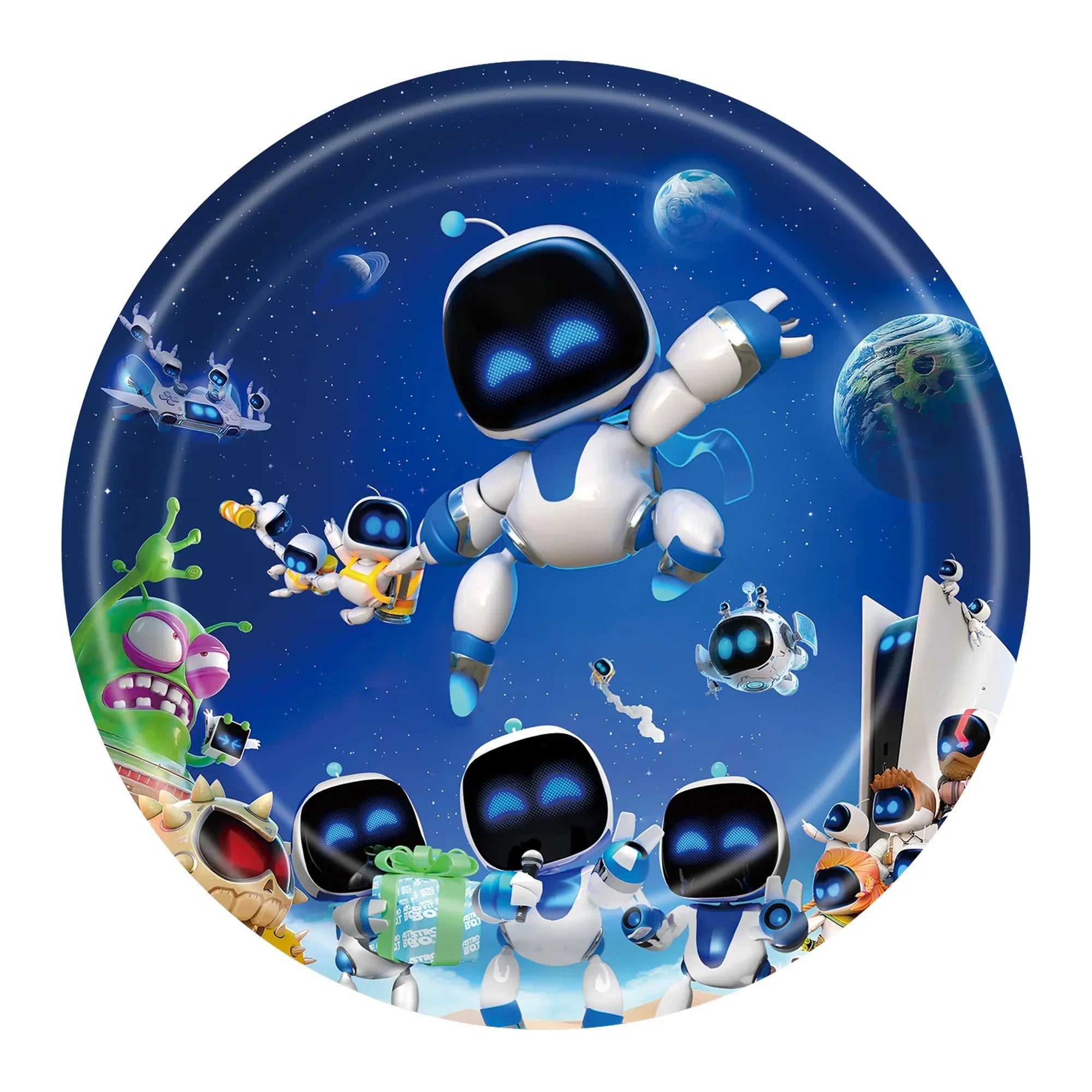 Robot Birthday Party Decoration Boy Game Favors Tableware Plate Tablecloth Cake Topper for Kids Party Gifts Baby Shower Supplies