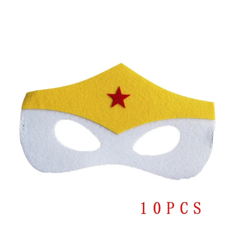 32/28/10 Pcs/Lot Halloween Superhero Masks Christmas Birthday Party Dress Up Costume Cosplay Mask For Kids Children Favor