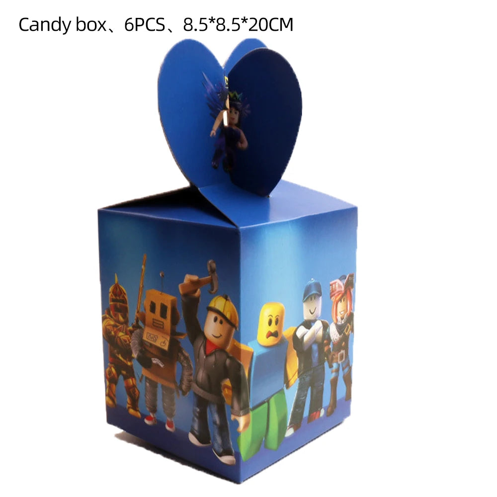 Roblox Birthday Party Decorations Supplie Roblox Game Celebration Party Balloons Disposable Tableware Cup Plate Baby Shower Toys