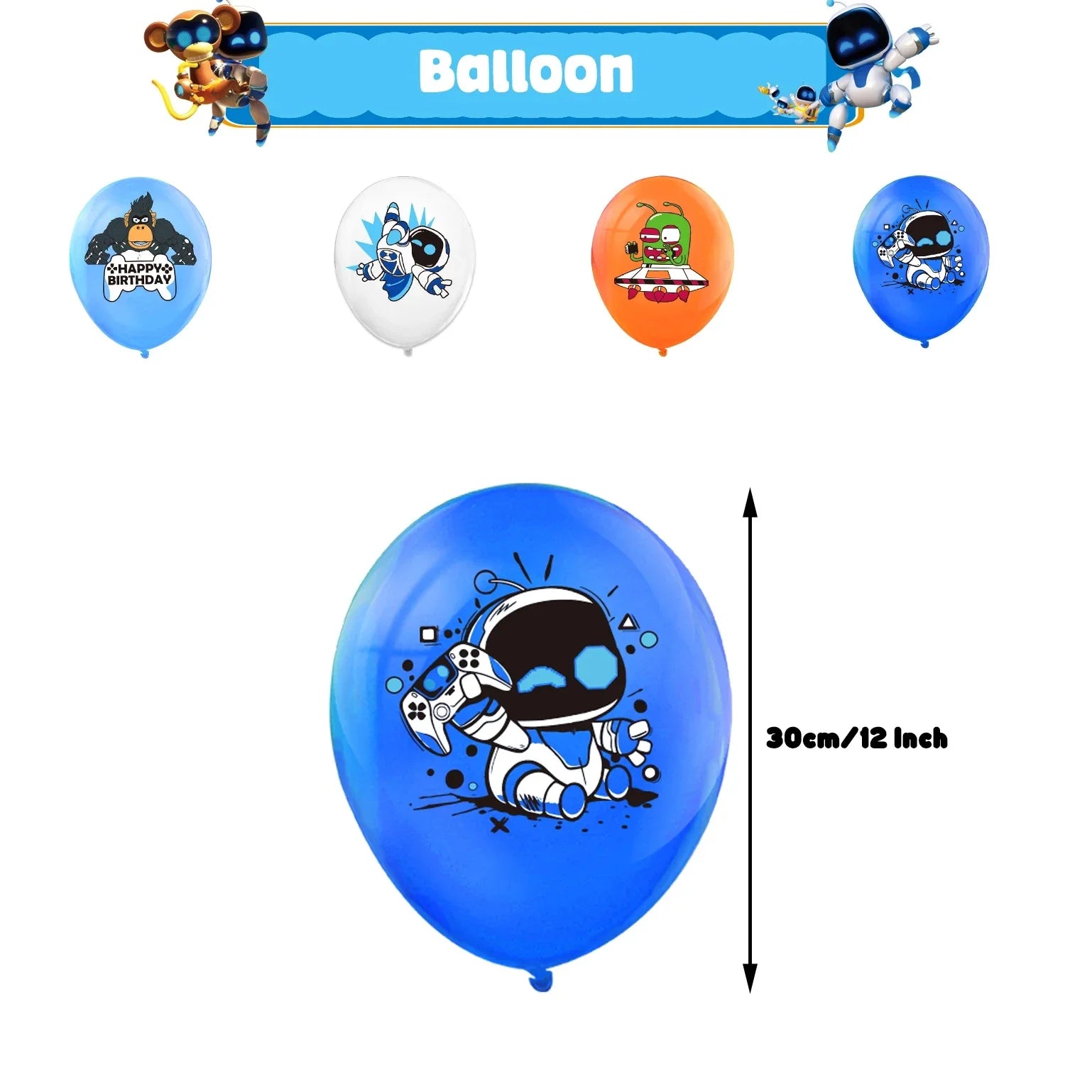 Robot Birthday Party Decoration Boy Game Favors Tableware Plate Tablecloth Cake Topper for Kids Party Gifts Baby Shower Supplies