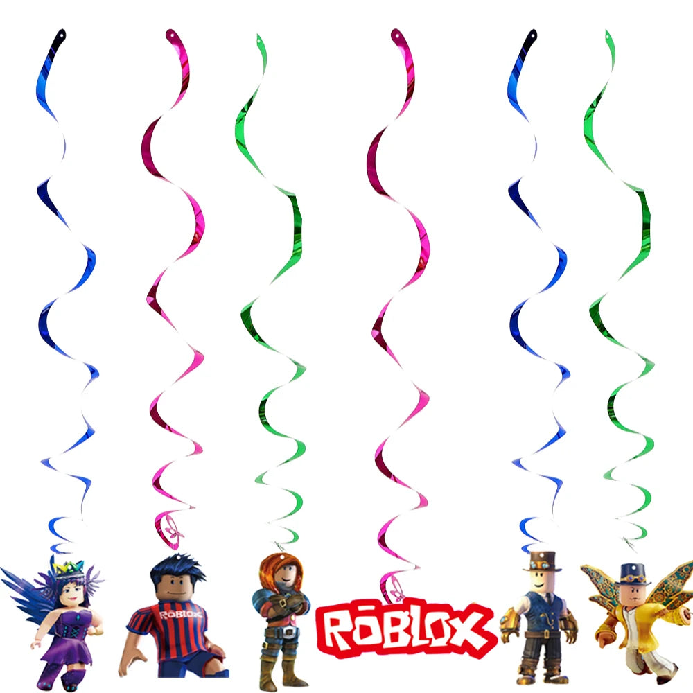 Roblox Birthday Party Decorations Supplie Roblox Game Celebration Party Balloons Disposable Tableware Cup Plate Baby Shower Toys