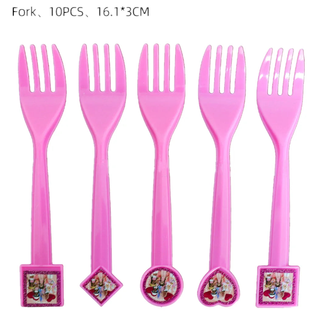 Roblox Birthday Children Decoration Pink Girl Balloons Tableware bag Paper Plate Cup Straw Party Supplies Robot Game Baby Shower